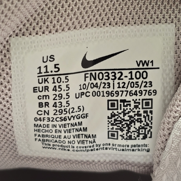 Nike Free Golf Next Golf Shoes White Black FN0332-100 Men Sz 11.5 New - Picture 8 of 8